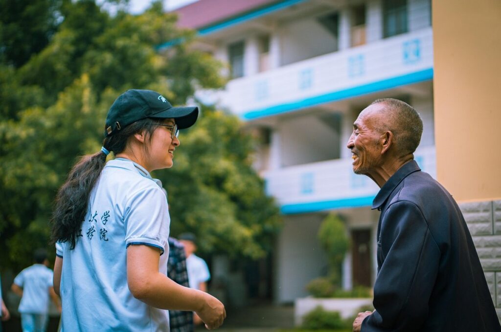 volunteering at elderly homes